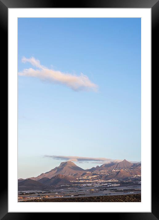 Roque del Conde Tenerife Framed Mounted Print by Phil Crean