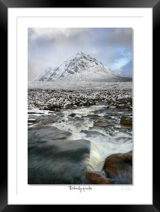 The beauty of winter Glencoe Scotland Framed Mounted Print by JC studios LRPS ARPS