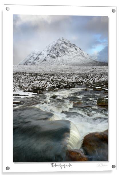 The beauty of winter Glencoe Scotland Acrylic by JC studios LRPS ARPS