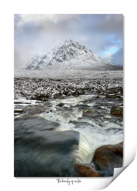 The beauty of winter Glencoe Scotland Print by JC studios LRPS ARPS