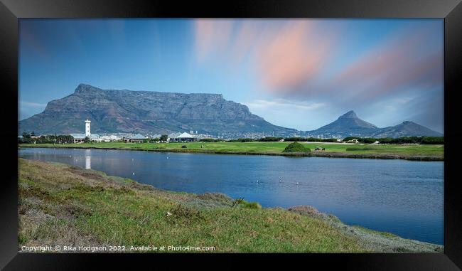 Table Mountain landscape, Cape Town, South Africa Framed Print by Rika Hodgson