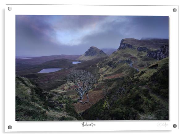 The lone tree on Skye Quiraing Scotland Highlands Acrylic by JC studios LRPS ARPS