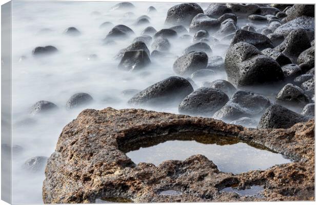 Costa Silencio Tenerife long exposure Canvas Print by Phil Crean