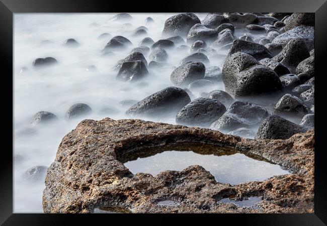 Costa Silencio Tenerife long exposure Framed Print by Phil Crean