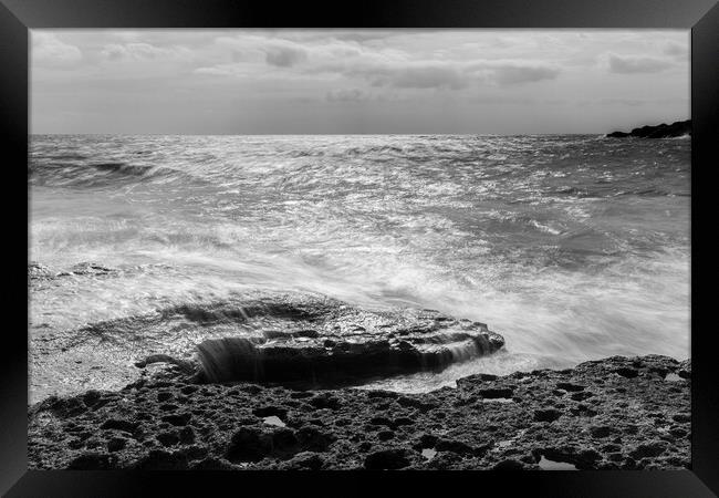 Costa Silencio Tenerife seascape Framed Print by Phil Crean