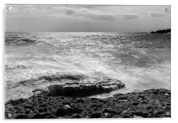Costa Silencio Tenerife seascape Acrylic by Phil Crean