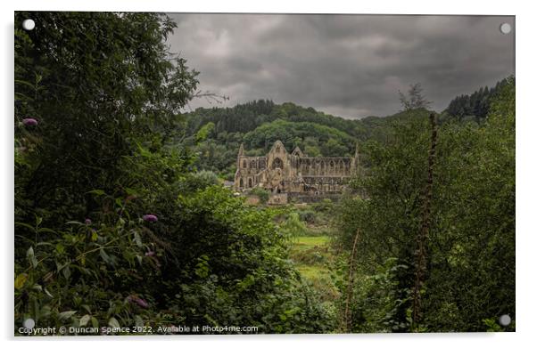 Tintern Abbey, Monmouthshire, Wales. Acrylic by Duncan Spence
