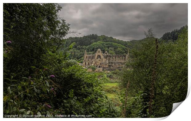 Tintern Abbey, Monmouthshire, Wales. Print by Duncan Spence
