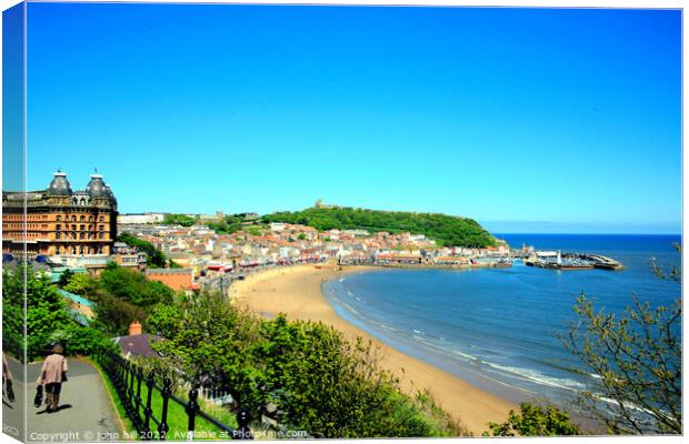 South Bay, Scarborough, Yorkshire. Canvas Print by john hill