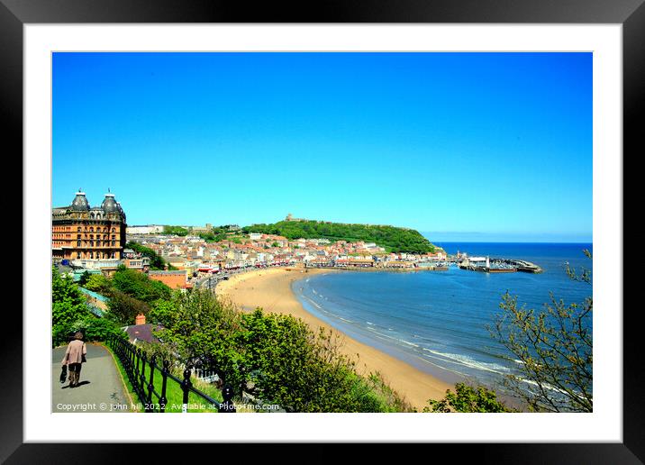 South Bay, Scarborough, Yorkshire. Framed Mounted Print by john hill