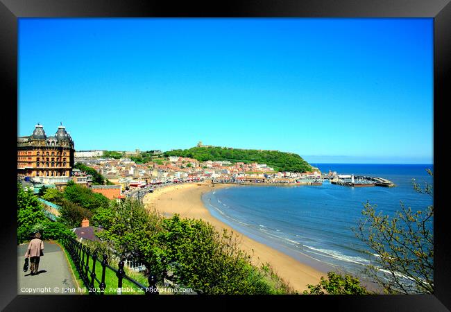 South Bay, Scarborough, Yorkshire. Framed Print by john hill