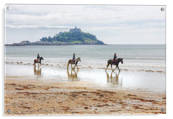 Mounts Bay Acrylic by Mark Godden