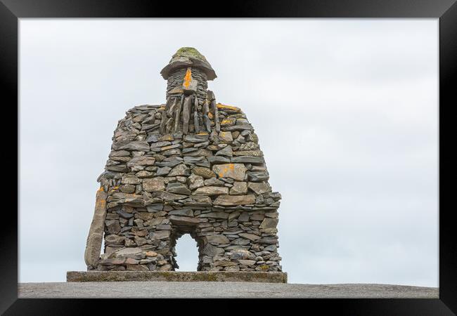 A Troll sculpture. Framed Print by Mark Godden