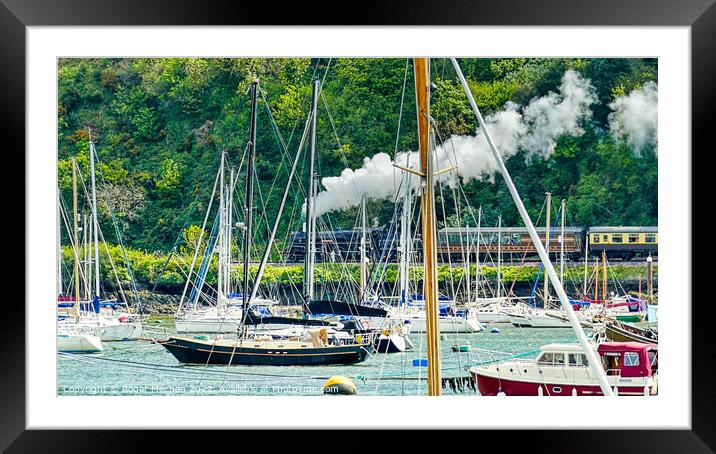 The Enchanting Dartmouth Steam Train Journey Framed Mounted Print by Roger Mechan