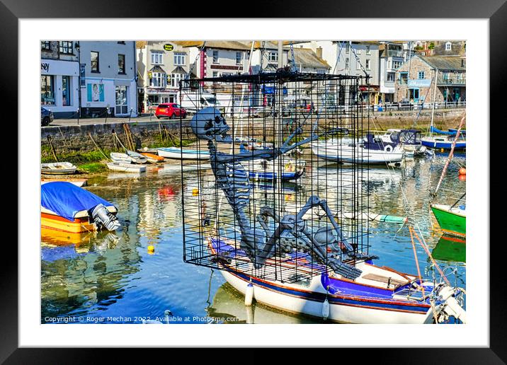 The Hanging Cage of Brixham Framed Mounted Print by Roger Mechan