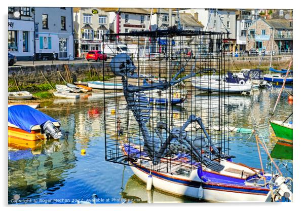 The Hanging Cage of Brixham Acrylic by Roger Mechan