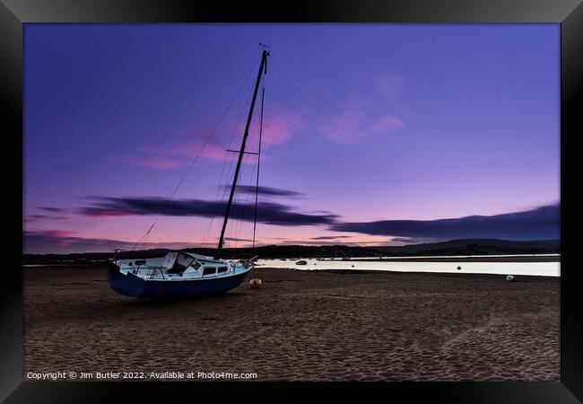 Estuary Sunset Framed Print by Jim Butler