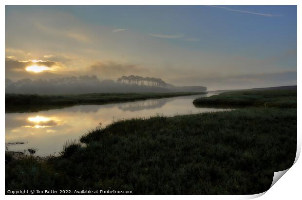Misty Water Print by Jim Butler