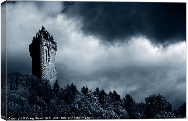 Wallace Monument, Scotland Canvas Print by Craig Brown