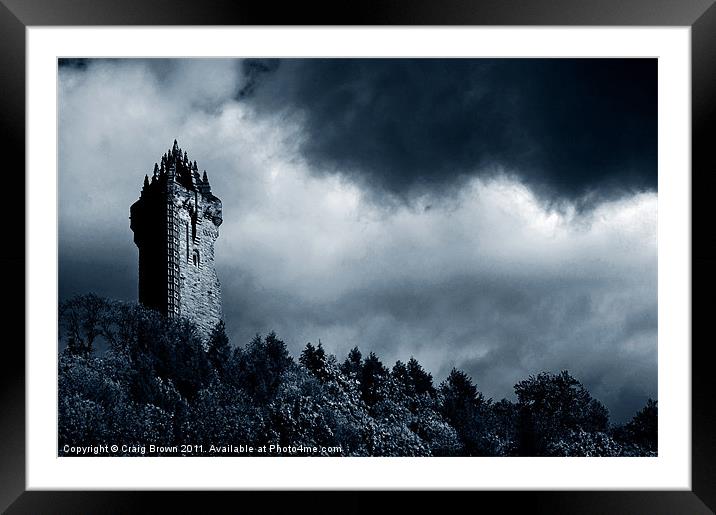 Wallace Monument, Scotland Framed Mounted Print by Craig Brown