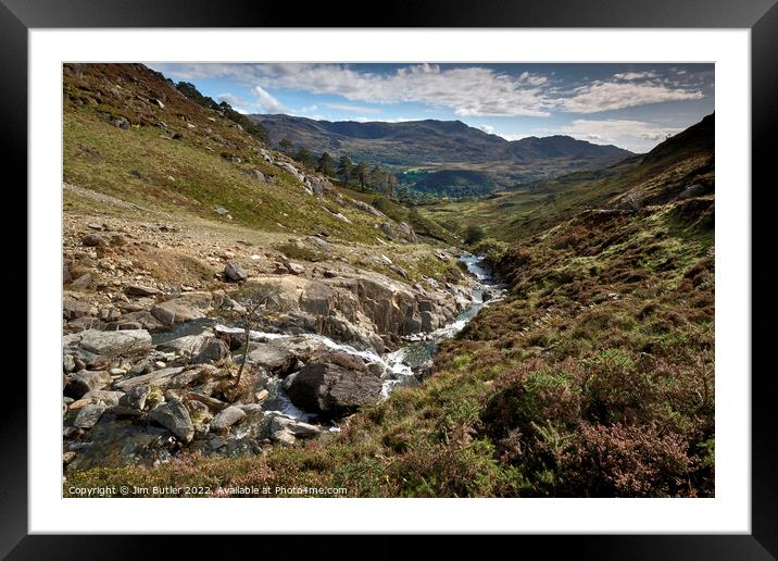 Mountain Stream Framed Mounted Print by Jim Butler