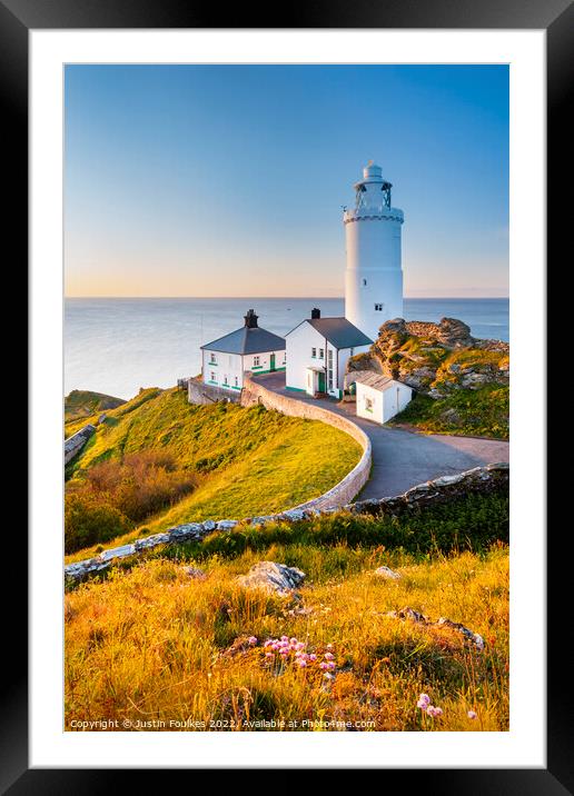 Start Point Lighthouse, South Devon Framed Mounted Print by Justin Foulkes
