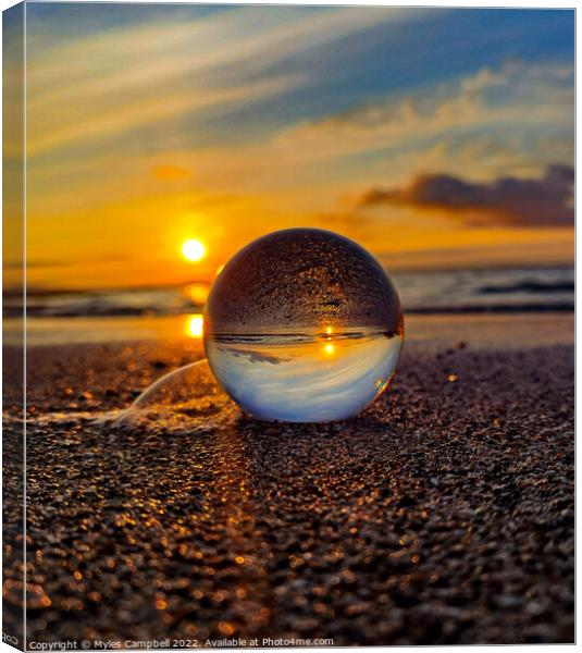 Glass ball bubble Canvas Print by Myles Campbell