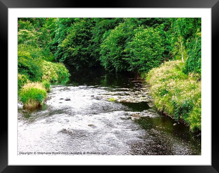 Colebrooke River, Derry, Northern Ireland Framed Mounted Print by Stephanie Moore