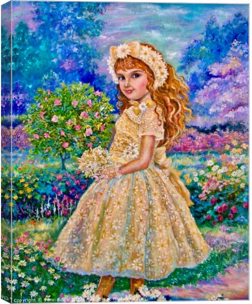 Yumi Sugai. Daisy fairy. Canvas Print by Yumi Sugai