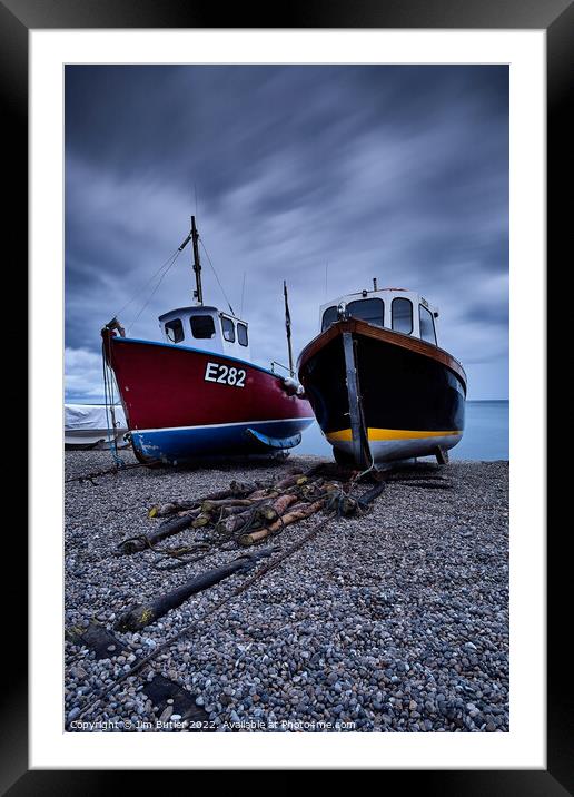 Waiting for the tide Framed Mounted Print by Jim Butler