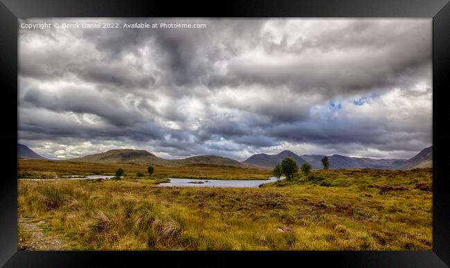 Rannoch Moor (Panoramic) Framed Print by Derek Daniel