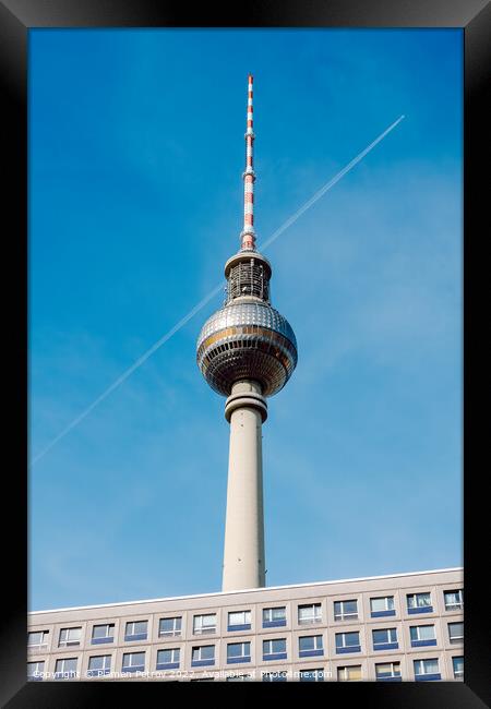 Berlin Television Tower Framed Print by Plamen Petrov