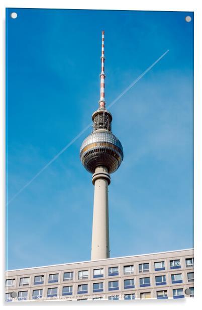 Berlin Television Tower Acrylic by Plamen Petrov