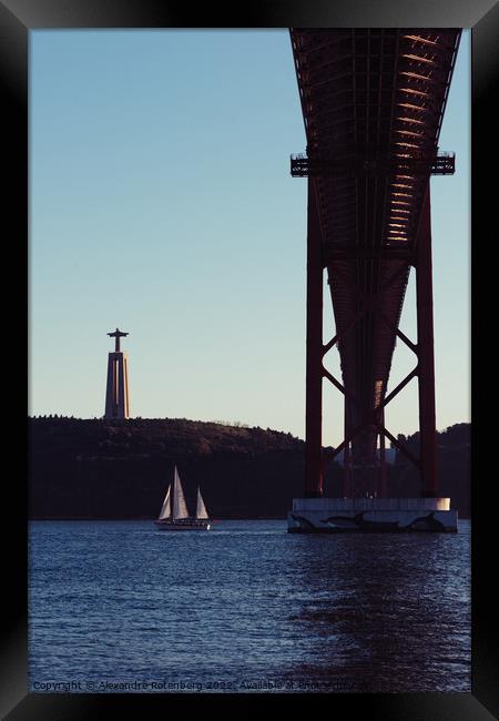 25 April Bridge, Lisbon, Portugal Framed Print by Alexandre Rotenberg