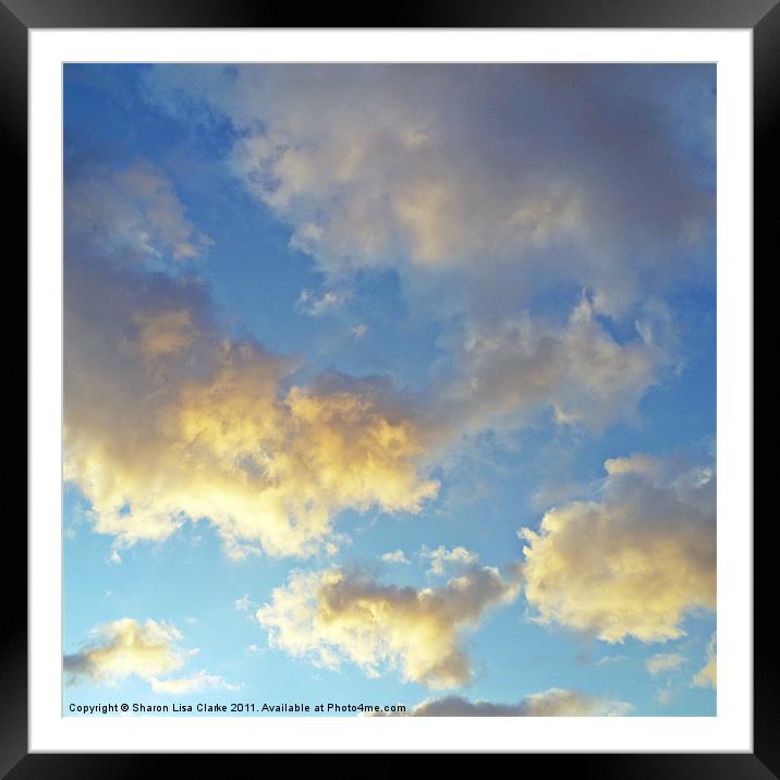 Heavenly Skies Framed Mounted Print by Sharon Lisa Clarke