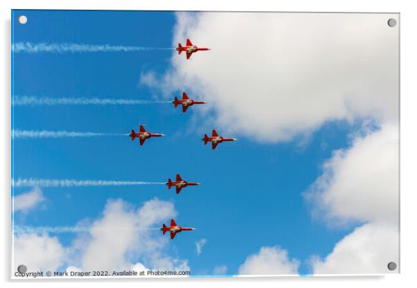 The Patrouille Suisse Acrylic by Mark Draper