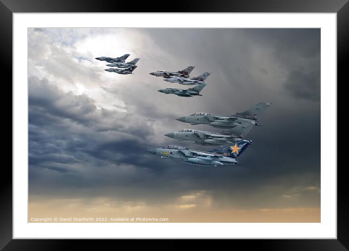 Tornado's Last Flight Framed Mounted Print by David Stanforth