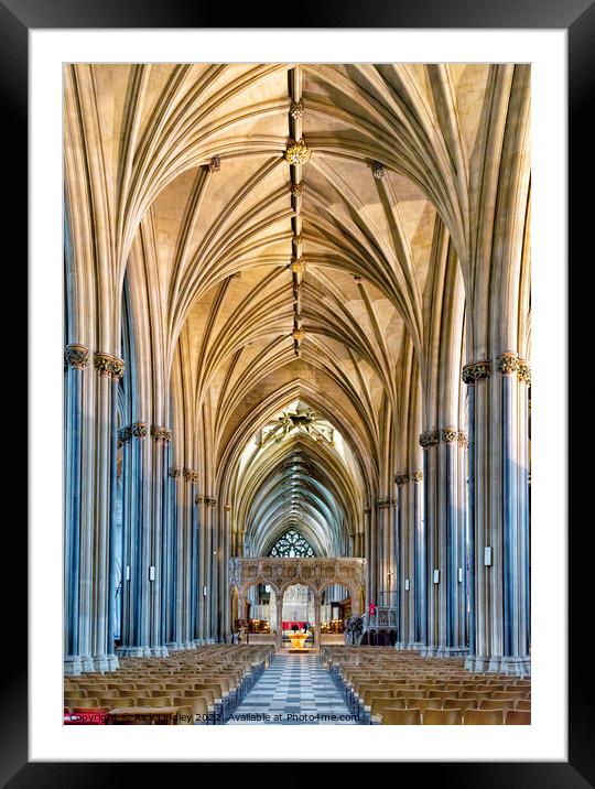 Bristol Cathedral  Framed Mounted Print by Rick Lindley