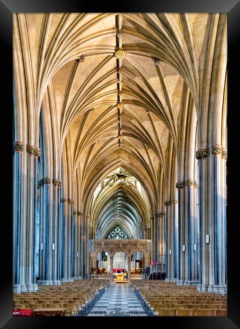 Bristol Cathedral  Framed Print by Rick Lindley