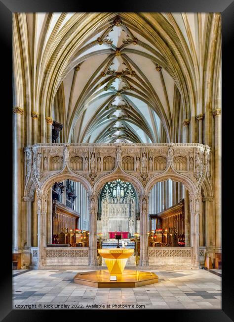 Bristol Cathedral Framed Print by Rick Lindley