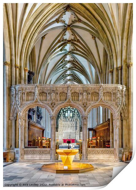 Bristol Cathedral Print by Rick Lindley