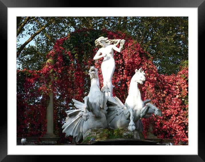 The Naked Ladies Statue, York House Gardens Framed Mounted Print by Peter Hodgson