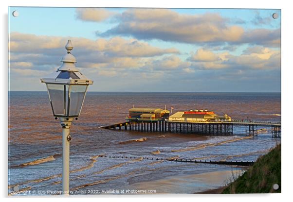 Cromer Pier and the Battered Lamp Acrylic by GJS Photography Artist