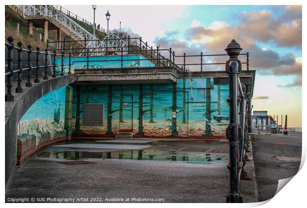 The Sea Painting at Cromer Print by GJS Photography Artist