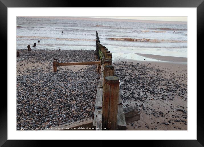 Looking down the Groines Framed Mounted Print by GJS Photography Artist