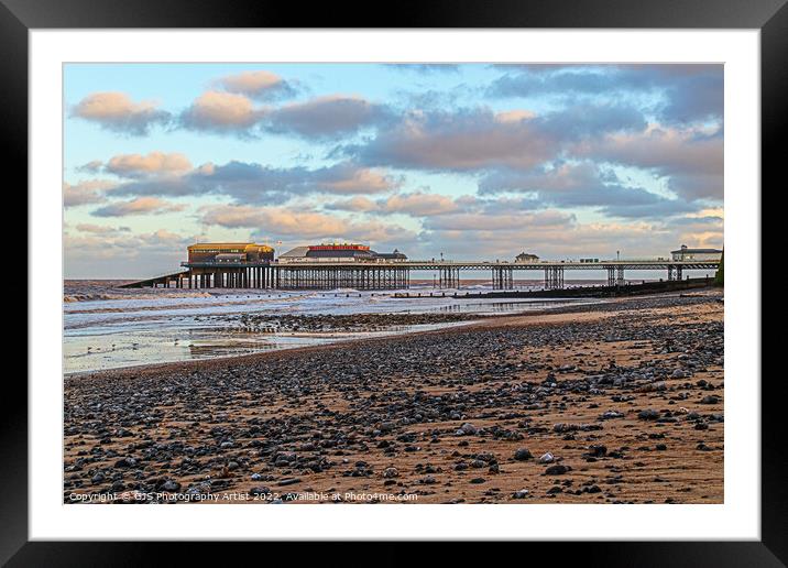 Cromer Pier From The Beech Framed Mounted Print by GJS Photography Artist