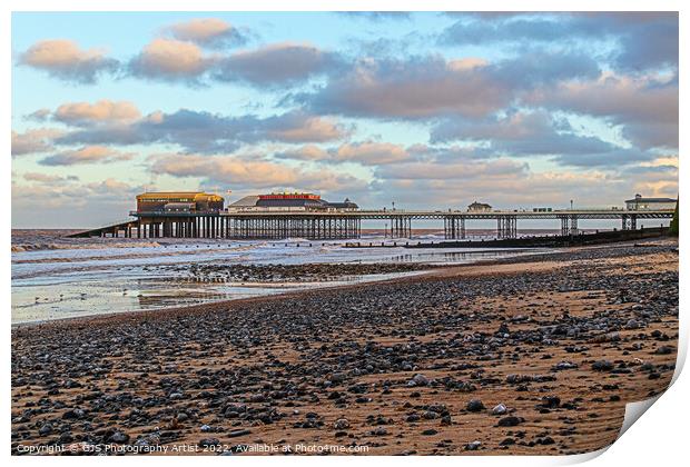 Cromer Pier From The Beech Print by GJS Photography Artist