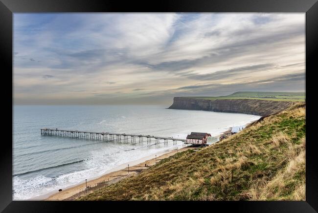 Saltburn-by-the-sea Framed Print by keith sayer