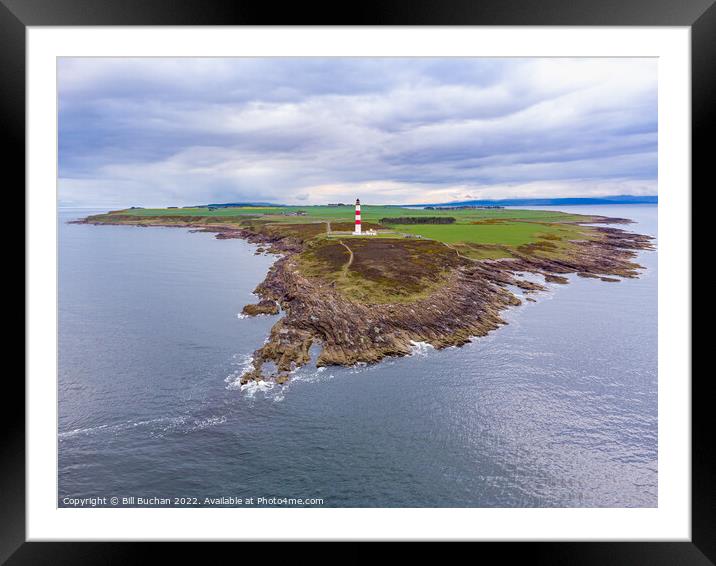 Approaching Tarbat Ness Lighthouse Framed Mounted Print by Bill Buchan