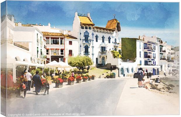 A walk through the bay of Cadaques - C1905 5591 WA Canvas Print by Jordi Carrio